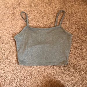 Grey Crop Top